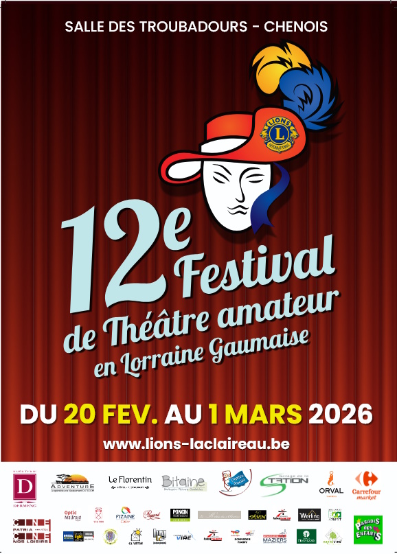 Abonnement complet du festival de théâtre 2026 du 20 février au 01 mars